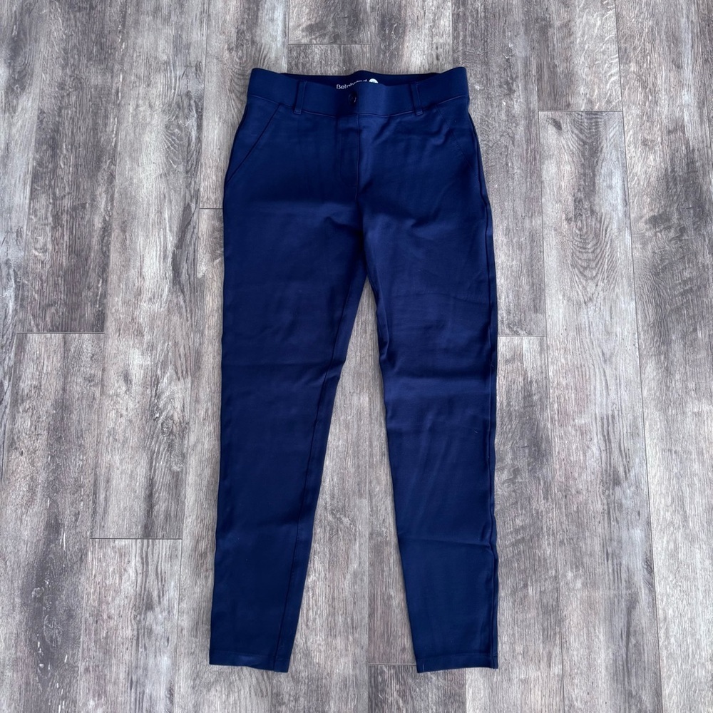 Like new! Betabrand Navy Blue Skinny Pants - Long Length